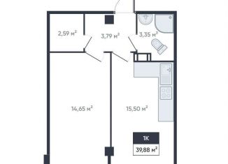 Продаю 1-ком. квартиру, 40.2 м2, Мурино, улица Шоссе в Лаврики, 93, ЖК Ромашки