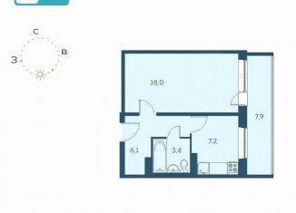 Продажа 1-ком. квартиры, 38.6 м2, Новосибирск, Междуреченская улица, 7/1