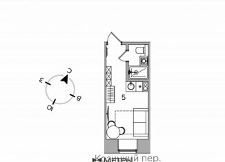 Квартира на продажу студия, 16.5 м2, Москва, Страстной бульвар, 4/3с5, Страстной бульвар