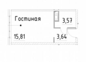 Продам квартиру студию, 23 м2, Санкт-Петербург, проспект Большевиков, 37к1, Невский район