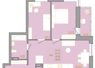 Продам трехкомнатную квартиру, 65 м2, Ростов-на-Дону, ЖК Новый Горизонт, Тибетская улица