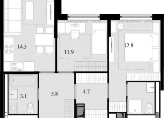 Продам 2-комнатную квартиру, 57.1 м2, Москва, Отрадная улица, 4А, метро Отрадное