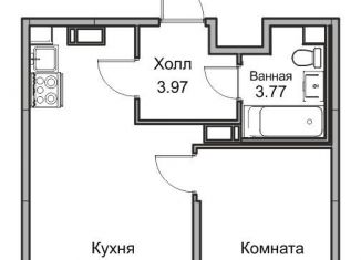 Продам двухкомнатную квартиру, 33.7 м2, Санкт-Петербург, Ивинская улица, 9, метро Беговая