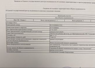 Продажа земельного участка, 6 сот., садовое некоммерческое товарищество Коркмаскала-3, улица Джелал-Эд-Дина Коркмасова