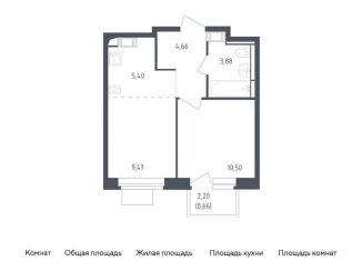 Продажа 2-комнатной квартиры, 34.6 м2, городской округ Солнечногорск, жилой комплекс Пятницкие Луга, к2/2