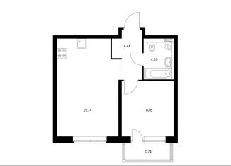 Продам 1-комнатную квартиру, 42.4 м2, Москва, Берёзовая аллея, 17к2, метро Ботанический сад