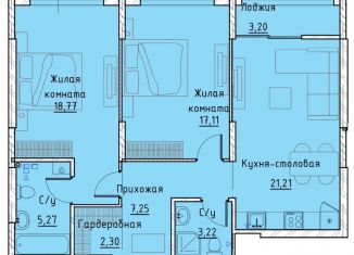 Продается 2-ком. квартира, 77 м2, Екатеринбург, Машинная улица, 1В/3, ЖК Клевер Парк