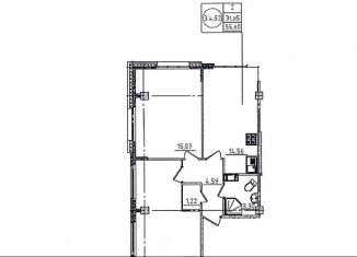 Продается 2-комнатная квартира, 55.6 м2, Мурино, улица Шоссе в Лаврики, 95, ЖК Ромашки