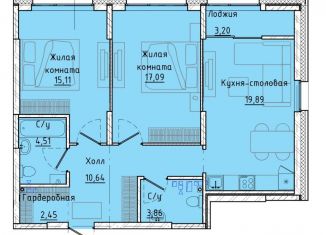 Продаю 2-комнатную квартиру, 75.2 м2, Екатеринбург, Машинная улица, 1В/3, ЖК Клевер Парк