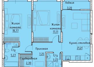 Продается 2-комнатная квартира, 76.7 м2, Екатеринбург, Машинная улица, 1В/3, ЖК Клевер Парк