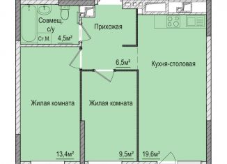 3-ком. квартира на продажу, 54 м2, Ижевск, Зелёная улица, 60к2