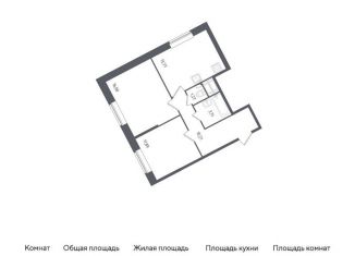 Продаю двухкомнатную квартиру, 56.9 м2, Санкт-Петербург, жилой комплекс Живи в Рыбацком, к42, ЖК Живи в Рыбацком