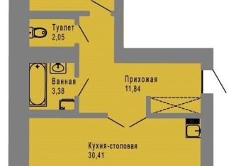 Продажа 1-комнатной квартиры, 62.1 м2, Йошкар-Ола, микрорайон Фестивальный