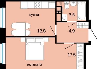 Продается 1-ком. квартира, 38.7 м2, Пермь, Городская эспланада