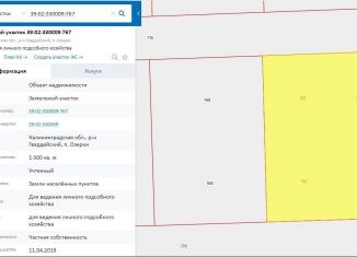 Участок на продажу, 10 сот., посёлок Озерки, Заводская улица