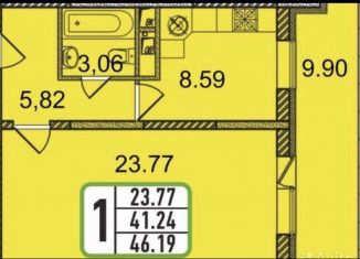 Продаю 1-ком. квартиру, 46.2 м2, Ивантеевка, Хлебозаводская улица, 30