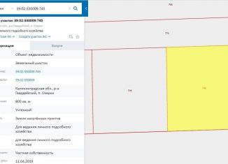 Продается участок, 8 сот., посёлок Озерки, Заводская улица