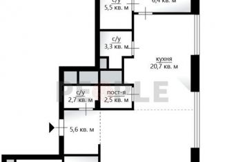 Продам трехкомнатную квартиру, 169 м2, Москва, улица Усачёва, 11Ж, район Хамовники