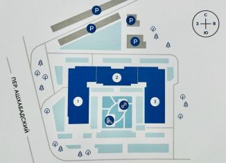 3-ком. квартира на продажу, 75.2 м2, Ростов-на-Дону, Ашхабадский переулок, 2/46, ЖК Ленина, 46