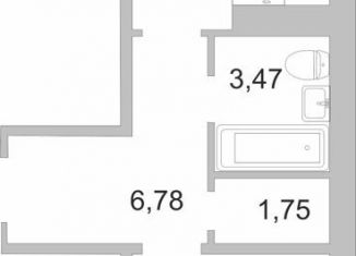 1-комнатная квартира на продажу, 38.2 м2, деревня Борисовичи, улица Героя России Досягаева, 1, ЖК Европа