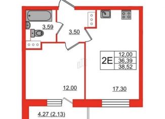 Продажа 1-ком. квартиры, 39 м2, Санкт-Петербург, Русановская улица, 20к3, ЖК Аквилон Скай