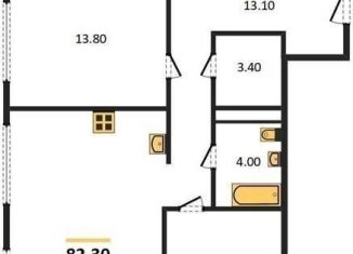 Продам 2-комнатную квартиру, 82.3 м2, Новосибирск, улица Декабристов, 107/9, ЖК Урбан-виллы на Никитина