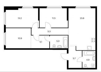 Продается 3-ком. квартира, 85.4 м2, Москва, ЖК Барклая 6