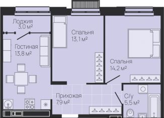 Продаю 2-комнатную квартиру, 55.9 м2, Нижегородская область
