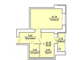 Продается 1-ком. квартира, 36.1 м2, Рязань, Железнодорожный район, Михайловское шоссе, 234к1