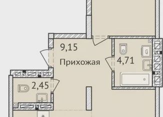 Продажа двухкомнатной квартиры, 76.9 м2, Новосибирск, улица Дуси Ковальчук, 248/1
