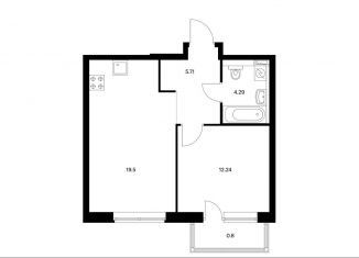 Продам 1-ком. квартиру, 42.5 м2, Москва, Берёзовая аллея, 17к2, метро Ботанический сад