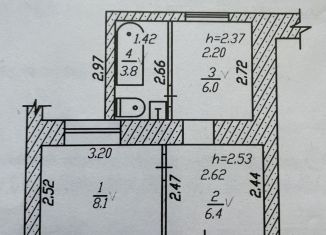 Продается 1-комнатная квартира, 24.3 м2, поселок городского типа Кугеси, Советская улица, 62А