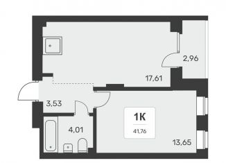 Продажа 1-ком. квартиры, 41.8 м2, Новосибирск, метро Берёзовая роща, улица Авиастроителей, 3/1