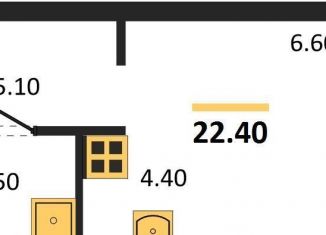 Продам квартиру студию, 22.4 м2, рабочий посёлок Краснообск, Центральная улица, 10/3, ЖК Пшеница