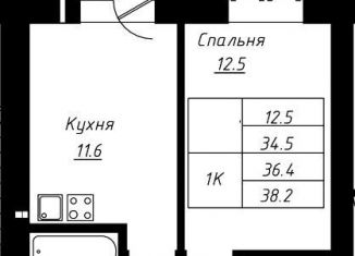 Продажа однокомнатной квартиры, 36.4 м2, Барнаул, Индустриальный район, Павловский тракт, 196к2