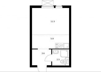 Продаю квартиру студию, 23.5 м2, Котельники, ЖК Белая Дача Парк