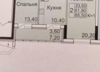 Продается двухкомнатная квартира, 66.5 м2, Ростов-на-Дону