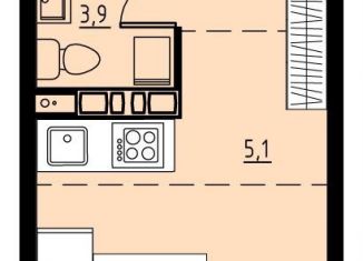 Продаю квартиру студию, 24.3 м2, Пермский край