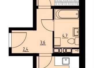 Продам 2-комнатную квартиру, 45.6 м2, село Фролы