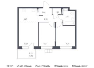 2-комнатная квартира на продажу, 52.9 м2, поселение Рязановское, жилой комплекс Алхимово, к9