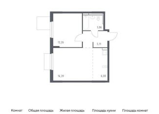 Продается 1-комнатная квартира, 43.6 м2, Московская область, жилой комплекс Мытищи Парк, к5