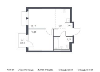 Однокомнатная квартира на продажу, 33.5 м2, Московская область, микрорайон Пригород Лесное, к18