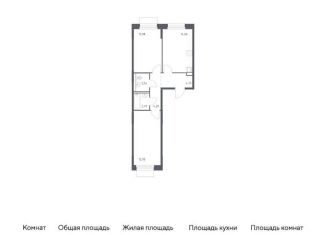 Продаю 2-комнатную квартиру, 57.3 м2, Московская область, жилой комплекс Мытищи Парк, к5