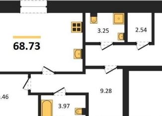 Продам 2-комнатную квартиру, 68.7 м2, Богучар