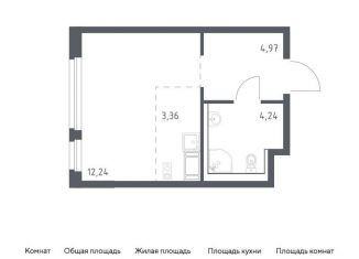 Продаю квартиру студию, 24.8 м2, Колпино