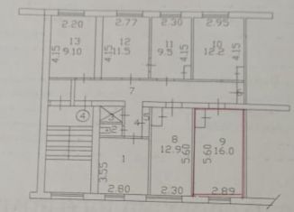 Комната на продажу, 16 м2, Иркутск, Сибирская улица, Октябрьский округ