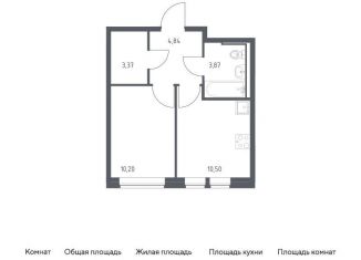 1-комнатная квартира на продажу, 32.8 м2, Москва, САО