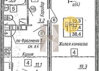 Продается однокомнатная квартира, 38 м2, Воронежская область, улица Генерала Черткова, 2
