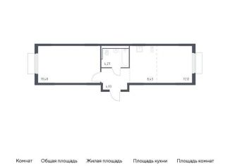 Продажа однокомнатной квартиры, 48.2 м2, Московская область, микрорайон Пригород Лесное, к18