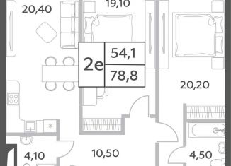 Продам трехкомнатную квартиру, 78.8 м2, Москва, проспект Генерала Дорохова, вл1к1, ЖК Вилл Тауэрс